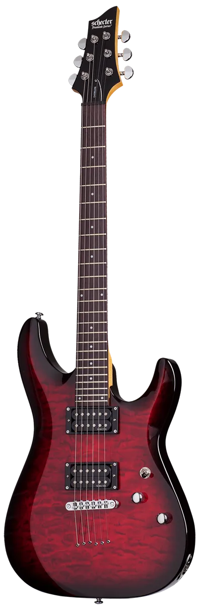Schecter C-6 Plus See-Thru Cherry Burst | STCB S...
