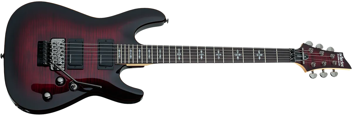 Schecter Demon-6 FR Crimson Red Burst (CRB) SKU ...