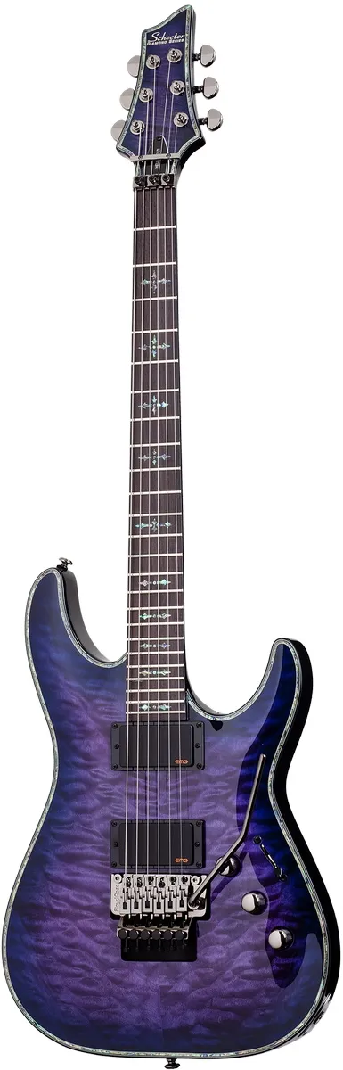 Schecter Hellraiser C-1 FR Trans Purple Burst el...