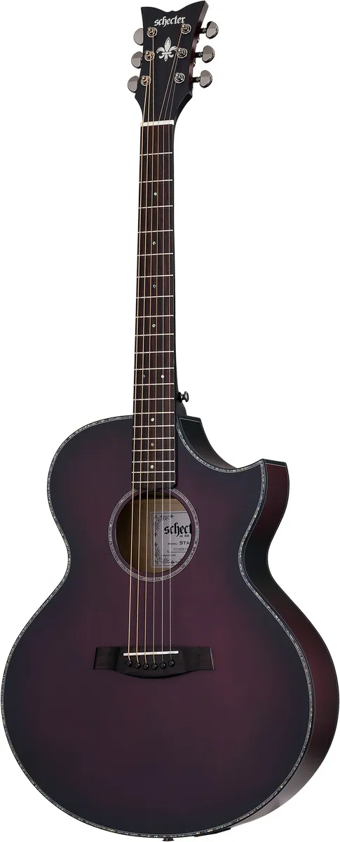 Schecter Orleans Stage Acoustic Vampyre Red Burs...