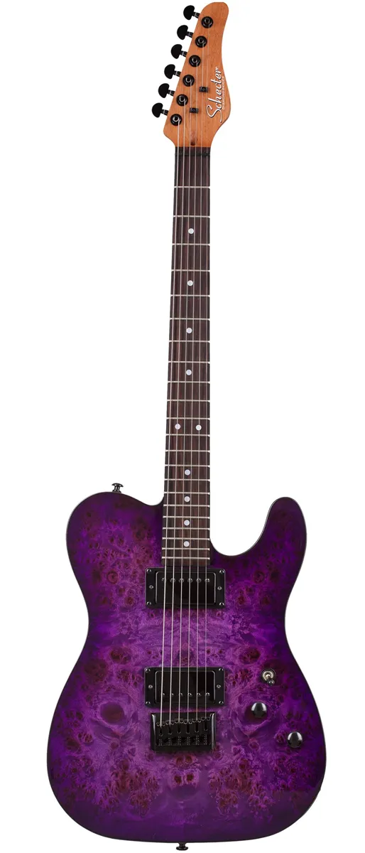 Schecter PT STANDARD Purple Burst Burl 3956 elek...
