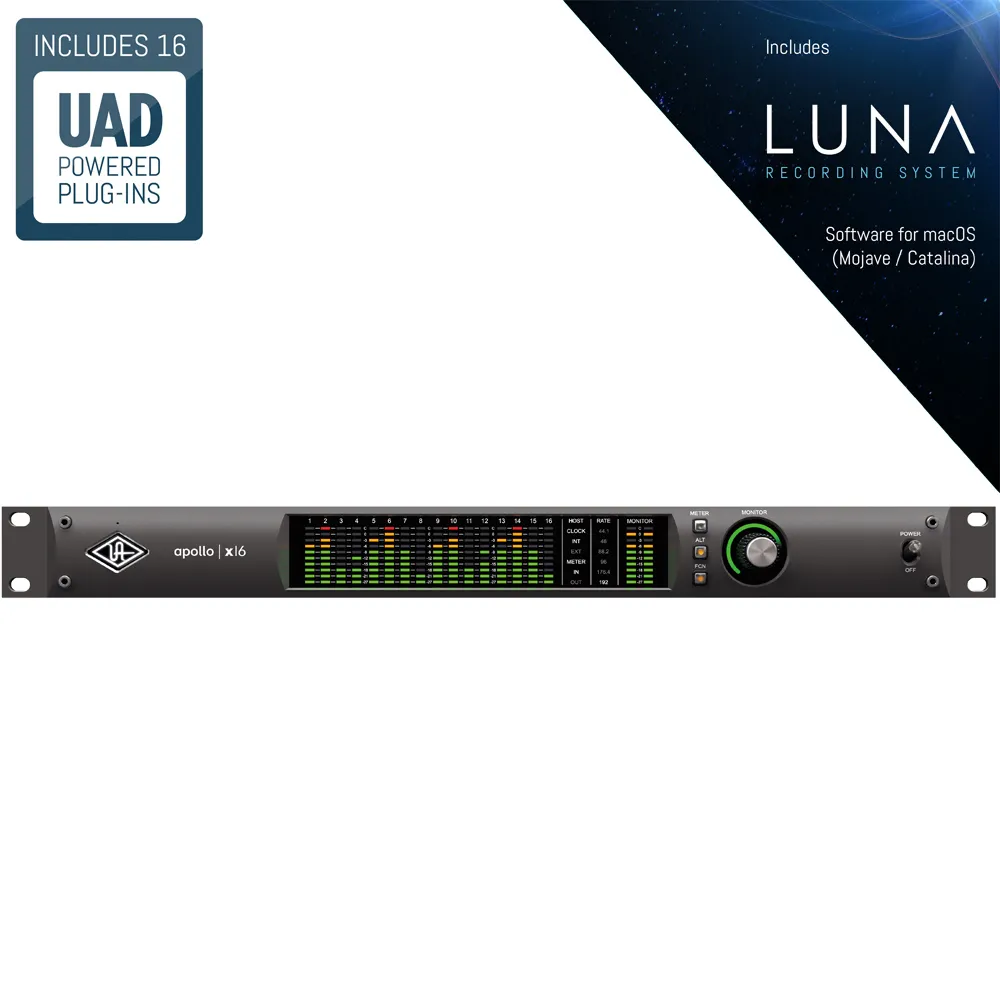 Universal Audio Apollo x16 Thunderbolt 3 audio i...