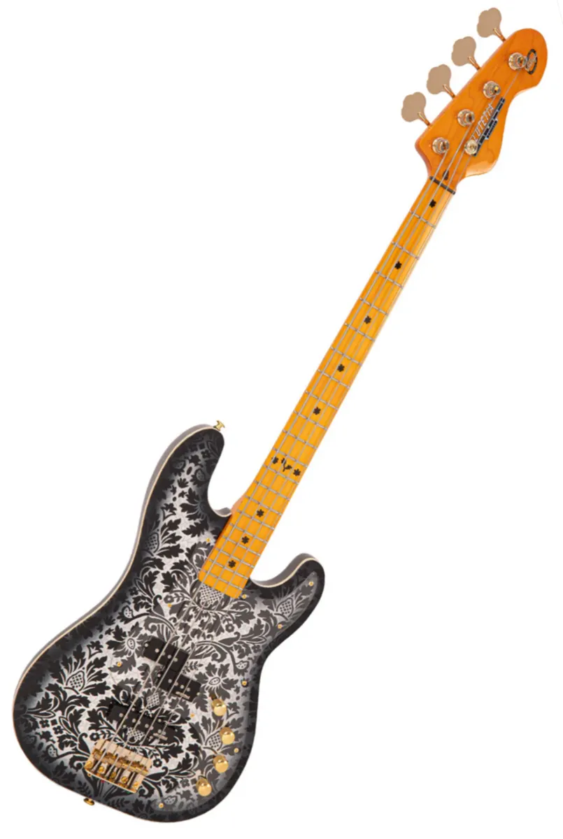 Vintage Joe Doe Lutetia bass black paisley with ...