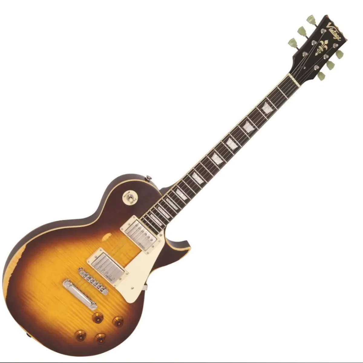 Vintage V100 ICON Electric Guitar ~ Distressed T...