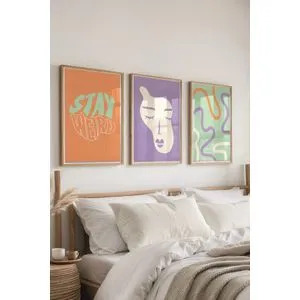 Č-300392 - 3040 multicolor dekorativni set slika (3 komada)