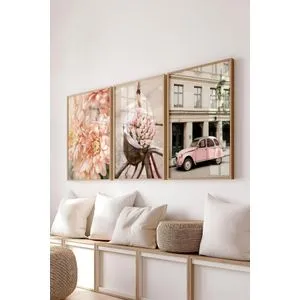 Ç-300718 - 5070 multicolor dekorativni set slika (3 komada)