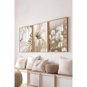 Č-300725 - 3040 multicolor dekorativni set slika (3 komada)
