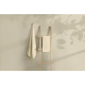 1007A-033-2 Cream Bath Towel Set (2 Pieces)