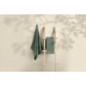 1015A-071-1 Green Bath Towel Set (2 Pieces)