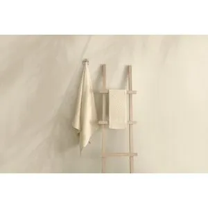 1018A-033-1 Cream Bath Towel Set (2 Pieces)