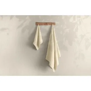 1029A-033-1 Cream Bath Towel Set (2 Pieces)