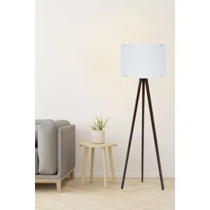 128 White
Walnut Floor Lamp