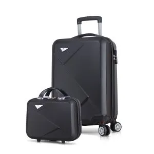 1406 Black Suitcase Set (2 Pieces)