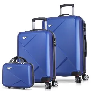 1451 Blue Suitcase Set (3 Pieces)
