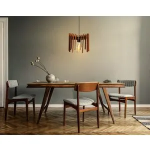 153-T Walnut Chandelier