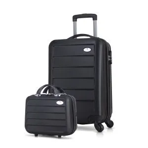 1604 Black Suitcase Set (2 Pieces)