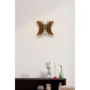 206-WK Walnut Wall Lamp