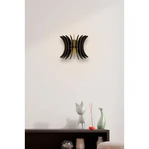 206-WS Crna Zidna Lampa