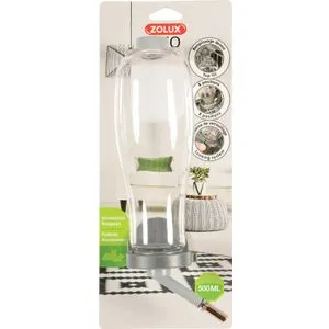 206392 Zolux Pojilica Za Glodare Sa Poklopcem Na Vrhu 500ml Siva
