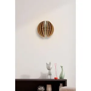 208-SK Walnut Wall Lamp