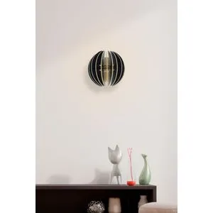 208-SS Black Wall Lamp