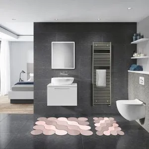 21011715Pu Powder Bathmat Set (2 Pieces)