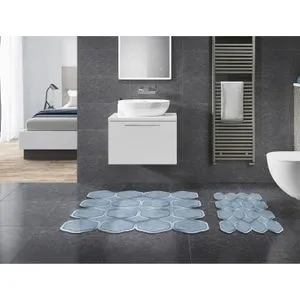 21014615Mv Blue Bathmat Set (2 Pieces)