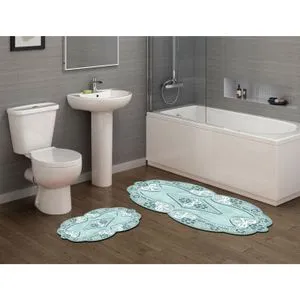 21015815Mv Blue Bathmat Set (2 Pieces)