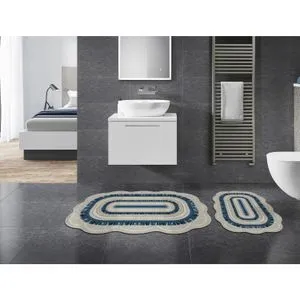 21016415Km Blue Bathmat Set (2 Pieces)