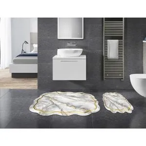 21018815Gr Grey Bathmat Set (2 Pieces)