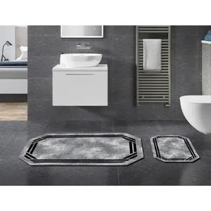 21020615Sy Grey
Black Bathmat Set (2 Pieces)