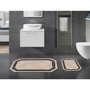 21020815Bj Cream Bathmat Set (2 Pieces)
