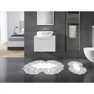 210Fg41215Gr Grey Bathmat Set (2 Pieces)