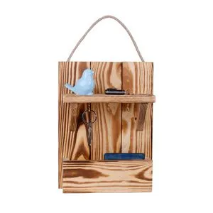 214-N Natural Wooden Key Holder
