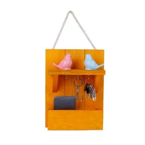214-S Black Wooden Key Holder