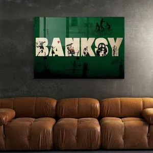 2290 - 50 x 70 Multicolor Decorative Tempered Glass Painting