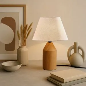 241962 Cream
Oak Table Lamp