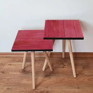 2Shp128 - Pink Pink Nesting Table (2 Pieces)