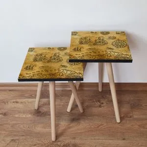 2Shp146 - Camel Camel
Black Nesting Table (2 Pieces)