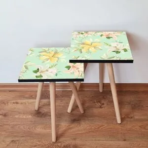 2Shp168 - Multicolor Multicolor Nesting Table (2 Pieces)