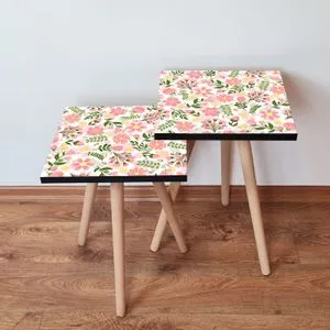 2Shp170 - Multicolor Multicolor Nesting Table (2 Pieces)