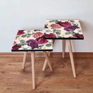 2Shp174 - Multicolor Multicolor Nesting Table (2 Pieces)