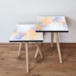 2Shp176 - Multicolor Multicolor Nesting Table (2 Pieces)
