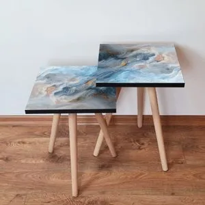 2Shp178 - Blue Blue
Grey
Orange Nesting Table (2 Pieces)