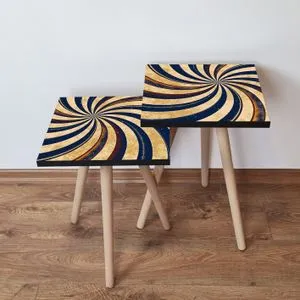 2Shp19 - Navy Blue Navy Blue
Beige
Claret Red Nesting Table (2 Pieces)