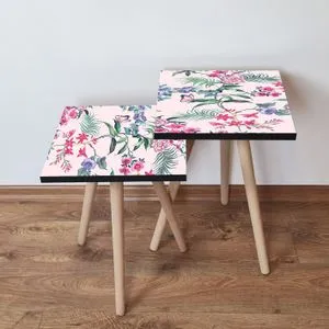 2Shp191 - Multicolor Multicolor Nesting Table (2 Pieces)