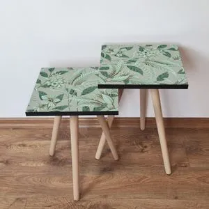 2Shp193 - Green Green
Brown
White Nesting Table (2 Pieces)
