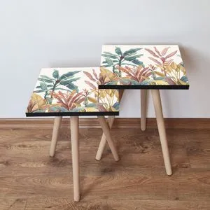 2Shp198 - Multicolor Multicolor Nesting Table (2 Pieces)