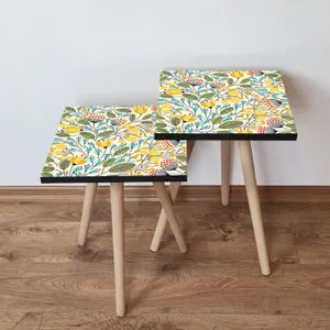 2Shp201 - Multicolor Multicolor Nesting Table (2 Pieces)