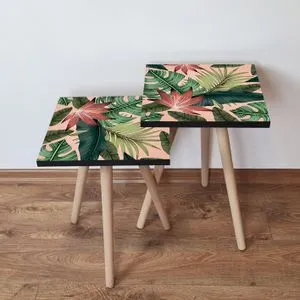 2Shp203 - Green Green
Salmon
Claret Red Nesting Table (2 Pieces)